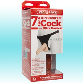 Страпон Doc Johnson - Ultraskyn Ultra Harness 7&quot;