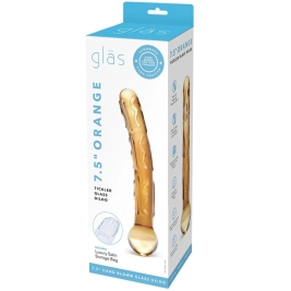 Фаллос из стекла Glas Orange Tickler